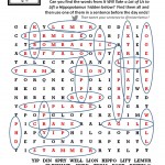 Answer key for Hippo Word Find